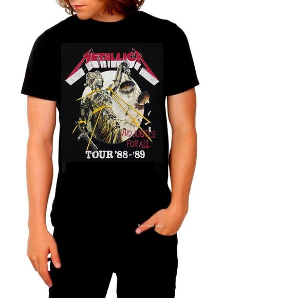 Metallica T-Shirt And Justice For All thrash metal rock Official L NWT - Picture 1 of 2